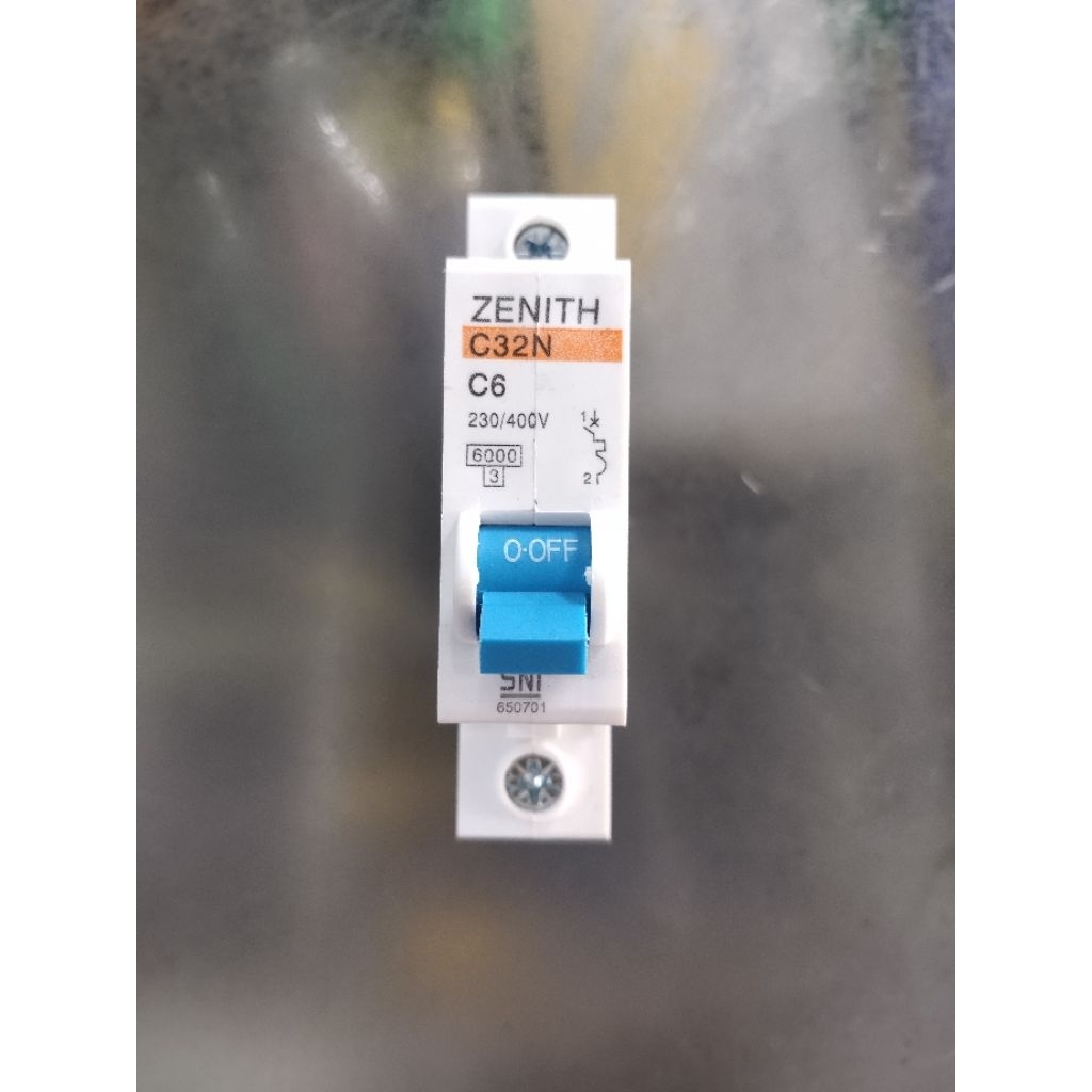 MCB ZENITH C6 A/MINI CIRCUIT BREAKER