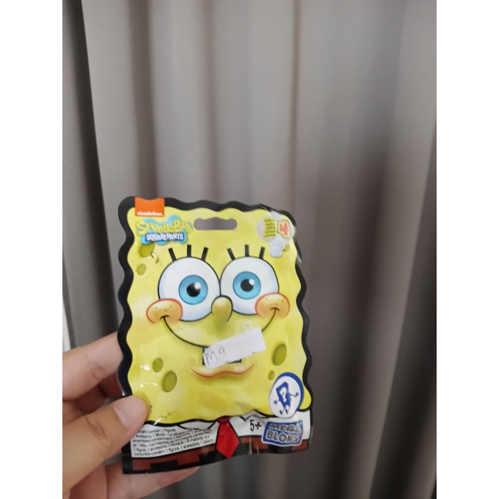 NEW ORIGINAL spongebob sponge bob squarepants nickelodeon mega bloks mattel baru asli new old stock 