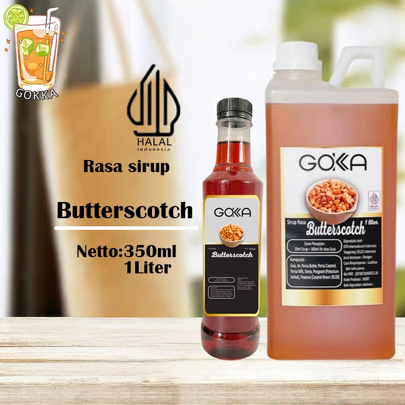 GOKKA Syrup / Sirup penyedap minuman sirup berkualitas tinggi / Sirup Butterscotch International Hal