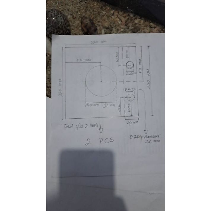 Besi Plat custom 2mm