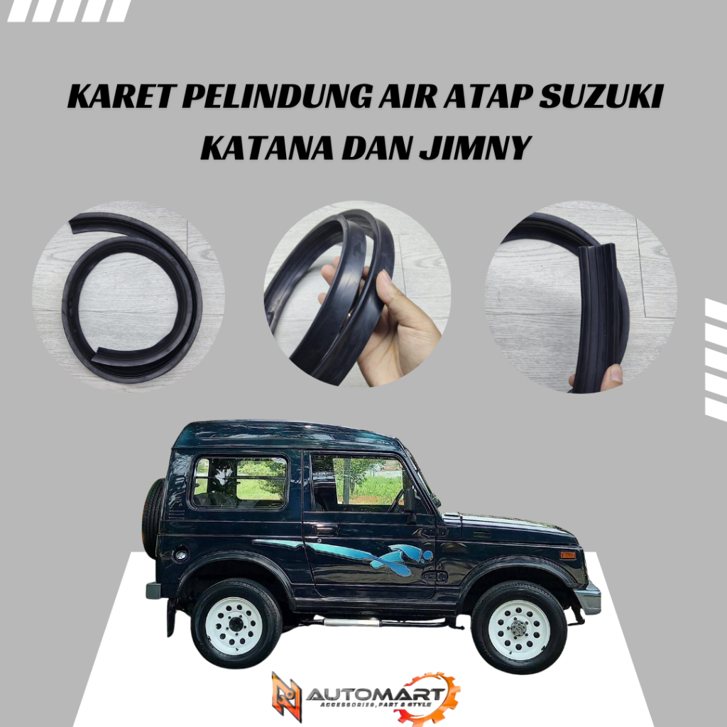 Karet Talang Atap Suzuki Katana & Jimny – Pelindung Talang Air Mobil