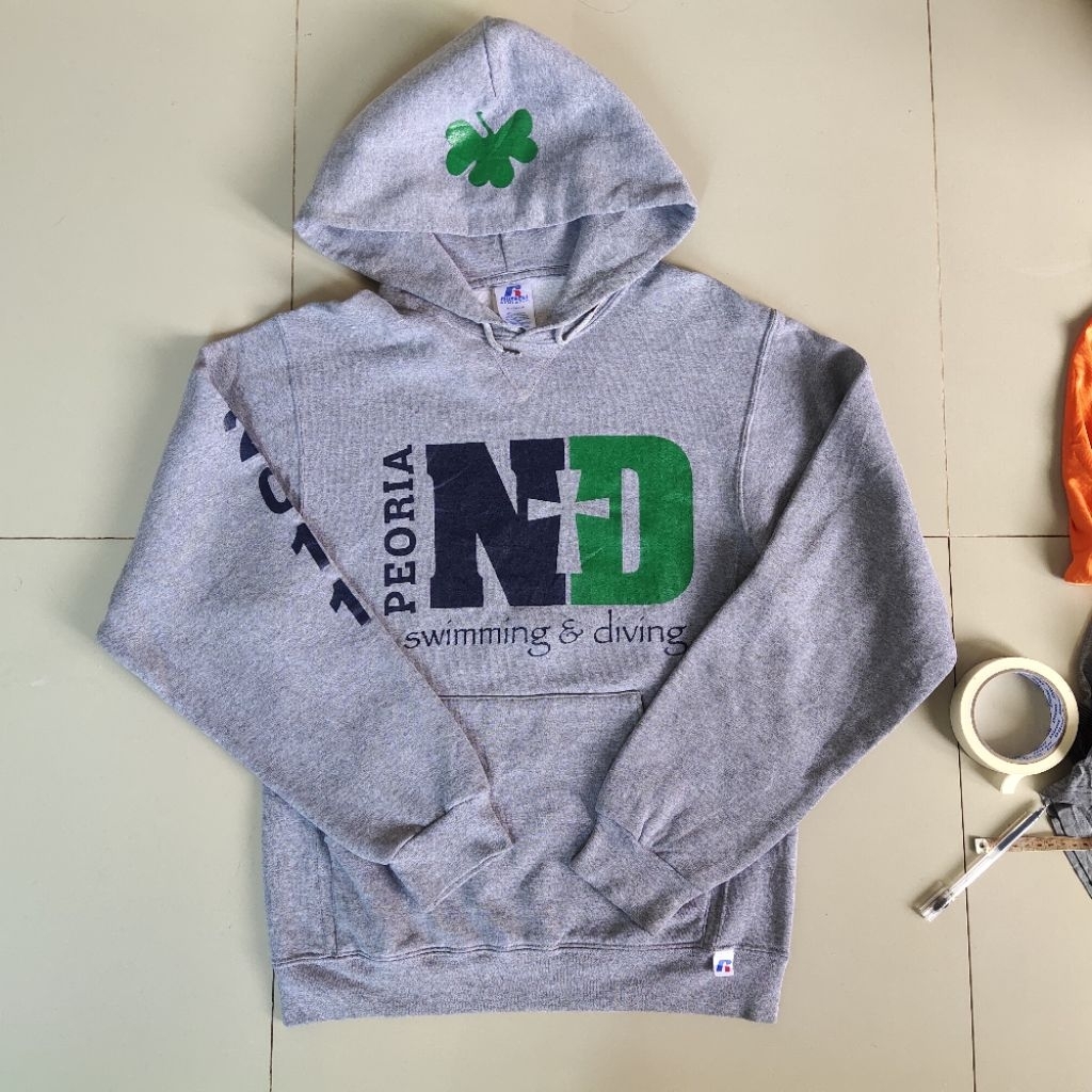 Hoodie Russel athletic size S Grey