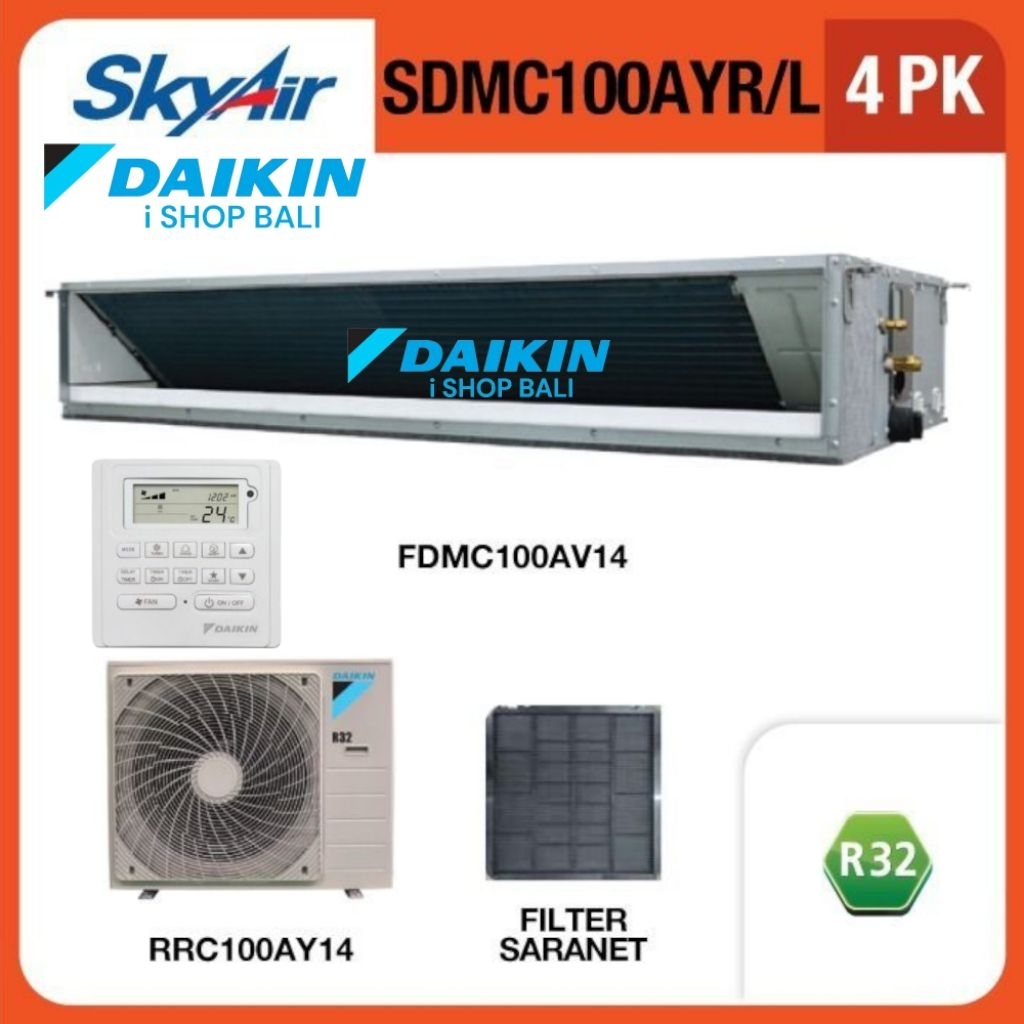 Ac Skyair Daikin standart tipe Duct 4 Pk FDMC100AYL Ac Split Duct Daikin 4 Pk