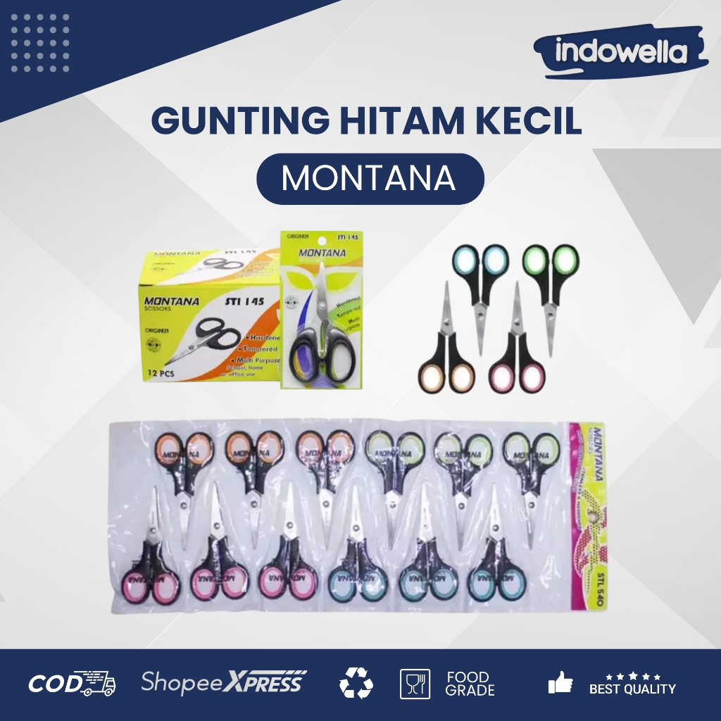 Gunting hitam kecil MONTANA