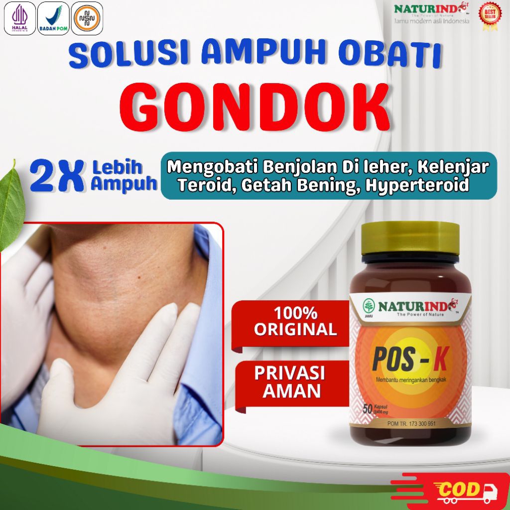 Obat Gondok Kelenjar Tiroid Hipertiroid Gondok Beracun Kista Tiroid Benjolan Di Leher PosK Naturindo