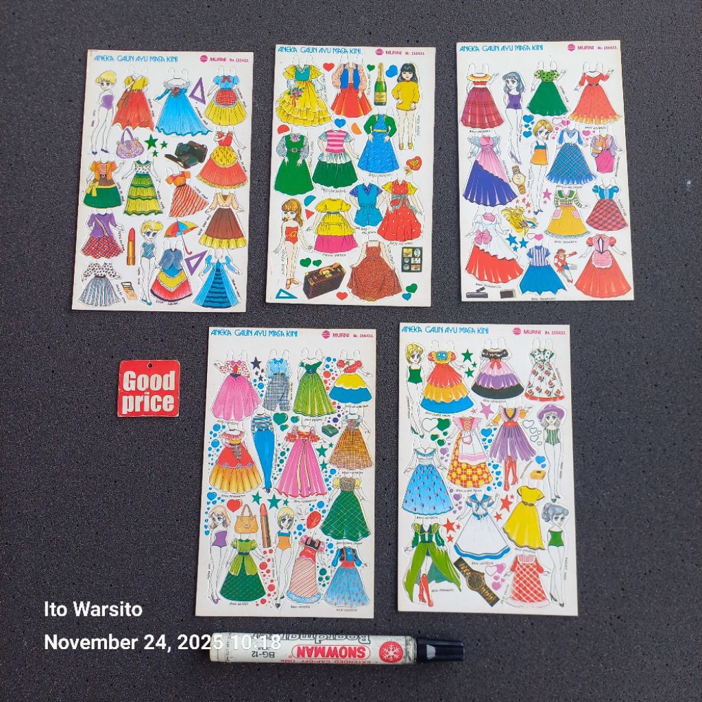 Mainan anak BP Mini, set isi 5 lbr