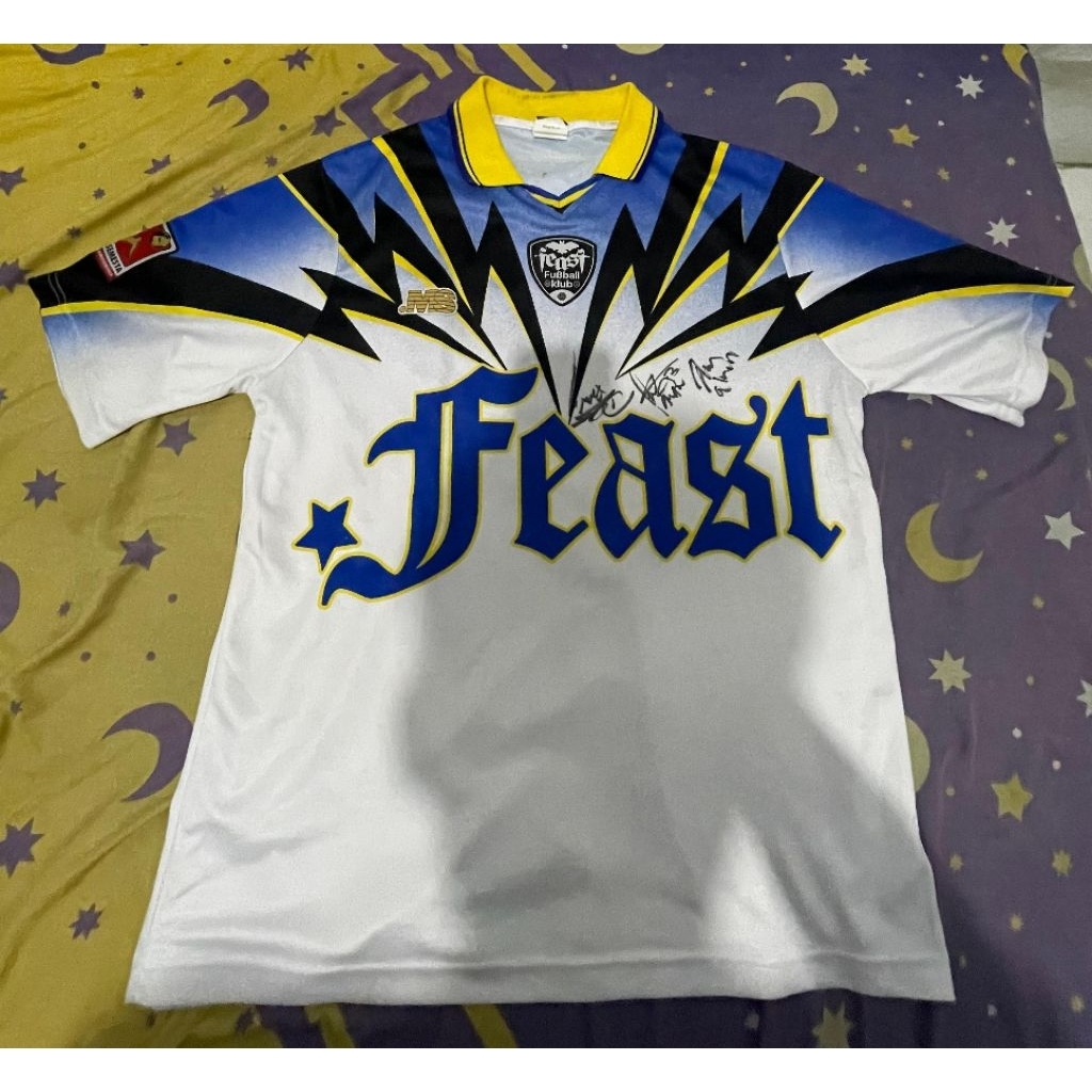 Jersey Feast - FKK Jersey White, bertanda tangan feast, Size XL