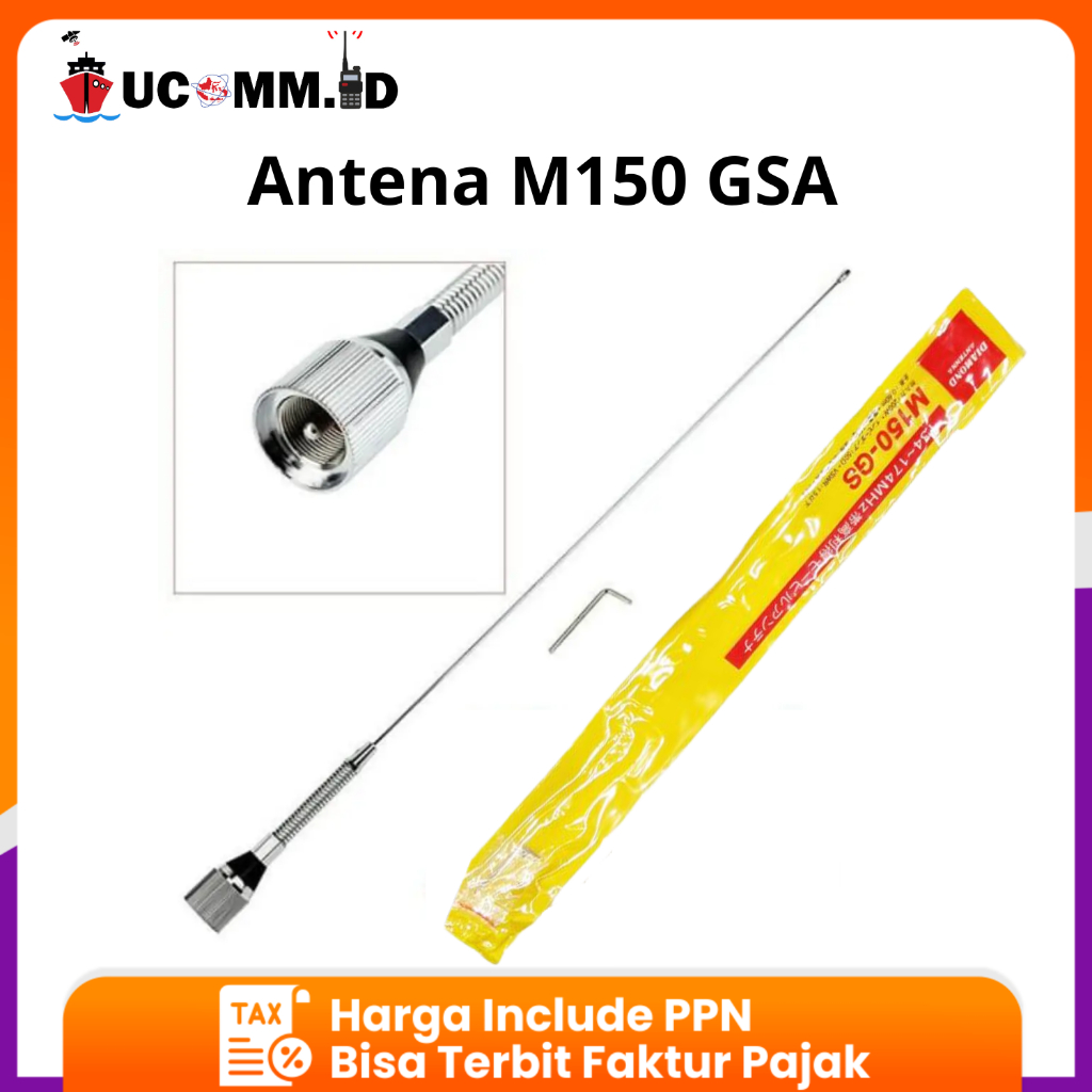 Antena Diamond M150-GSA, Antena Mobil VHF Baru , Antena M150GSA / M150 /150GSA