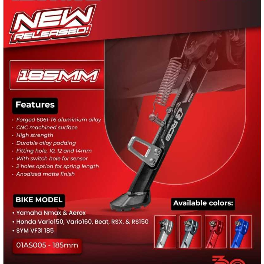 STANDAR SAMPING RCB 220MM R15 - MX KING - PCX 150/ 160 - ADV 150/ 160 - CBR 150/ 250 ORIGINAL