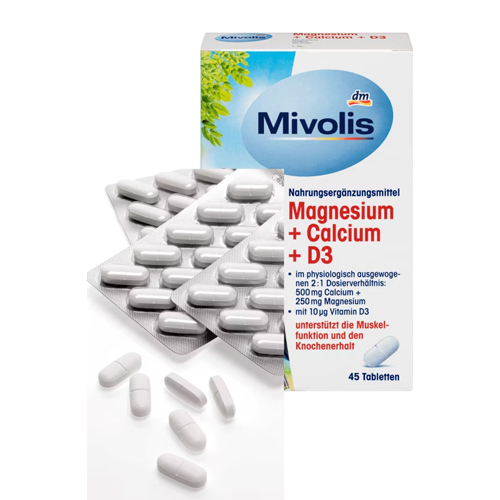 DM Mivolis Magnesium + Calcium + D3 Kapsul | 45 Kapsul