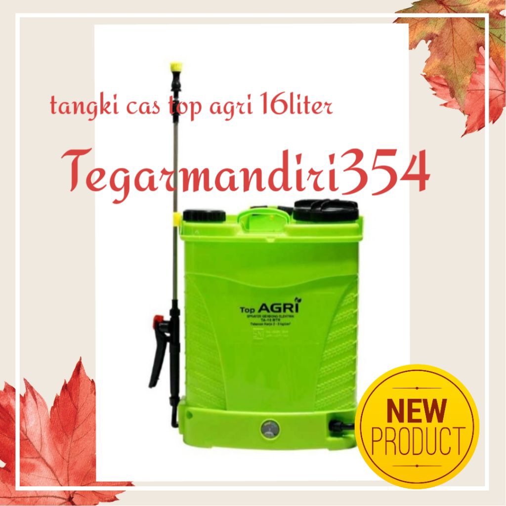 Tangki semprot hama top agri 16liter Alat semprot tangki elektrik top agri 16liter Tangki cas top ag