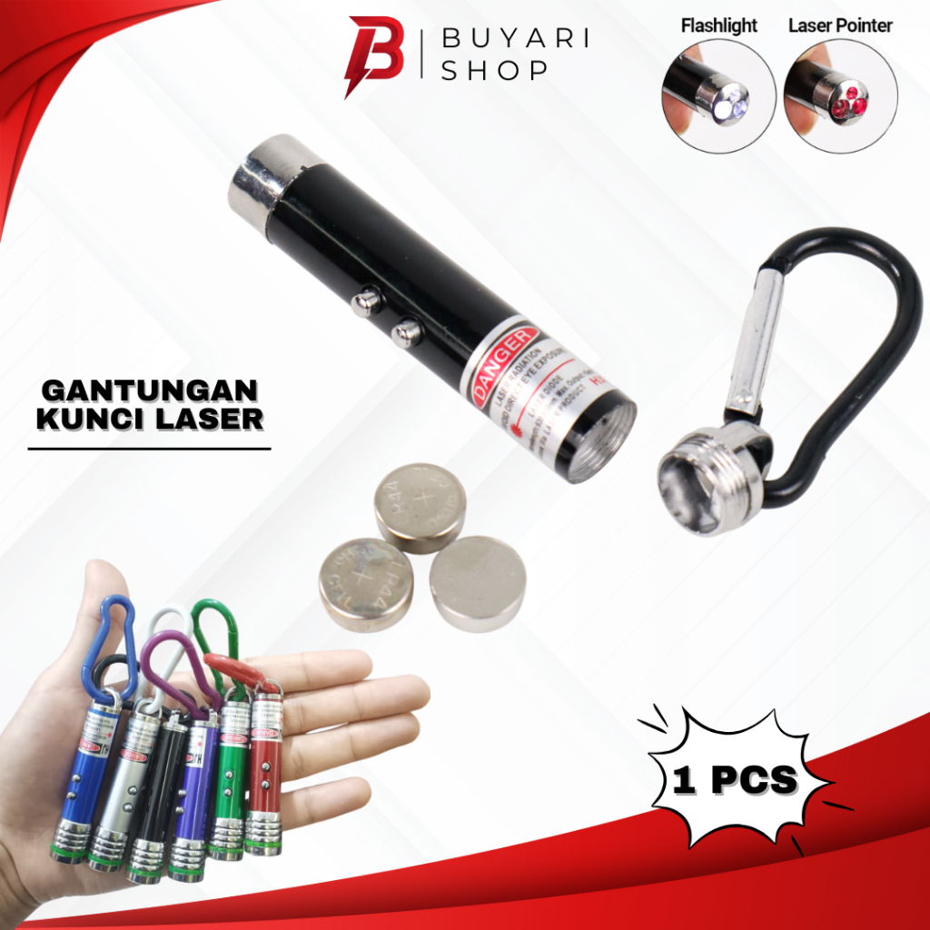TERMURAHGantungan kunci laser mini/ Laser Jarak jauh/ Laser Merah/ Senter Laser/ Laser Tembak 1 pcs