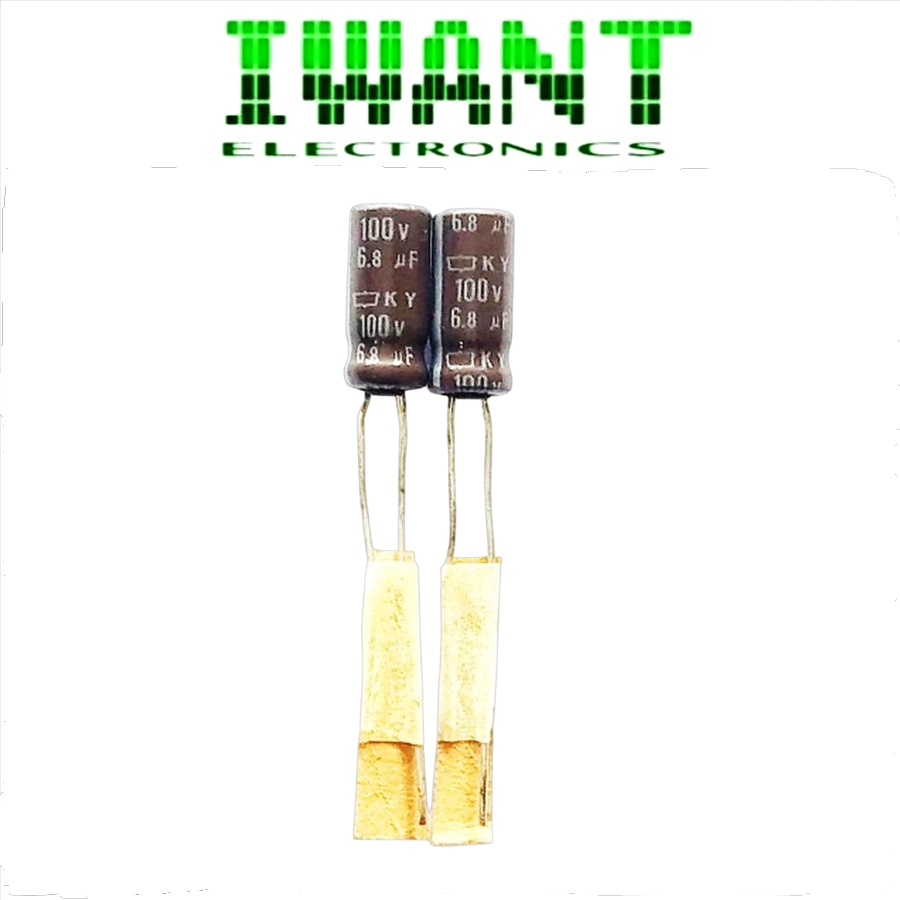 6.8UF 100V ELCO 6.8uF 100V CAPASITOR ELCO 6.8UF 100V 105' KAPASITOR ELKO 6.8UF 100V 105' KAPASITOR E
