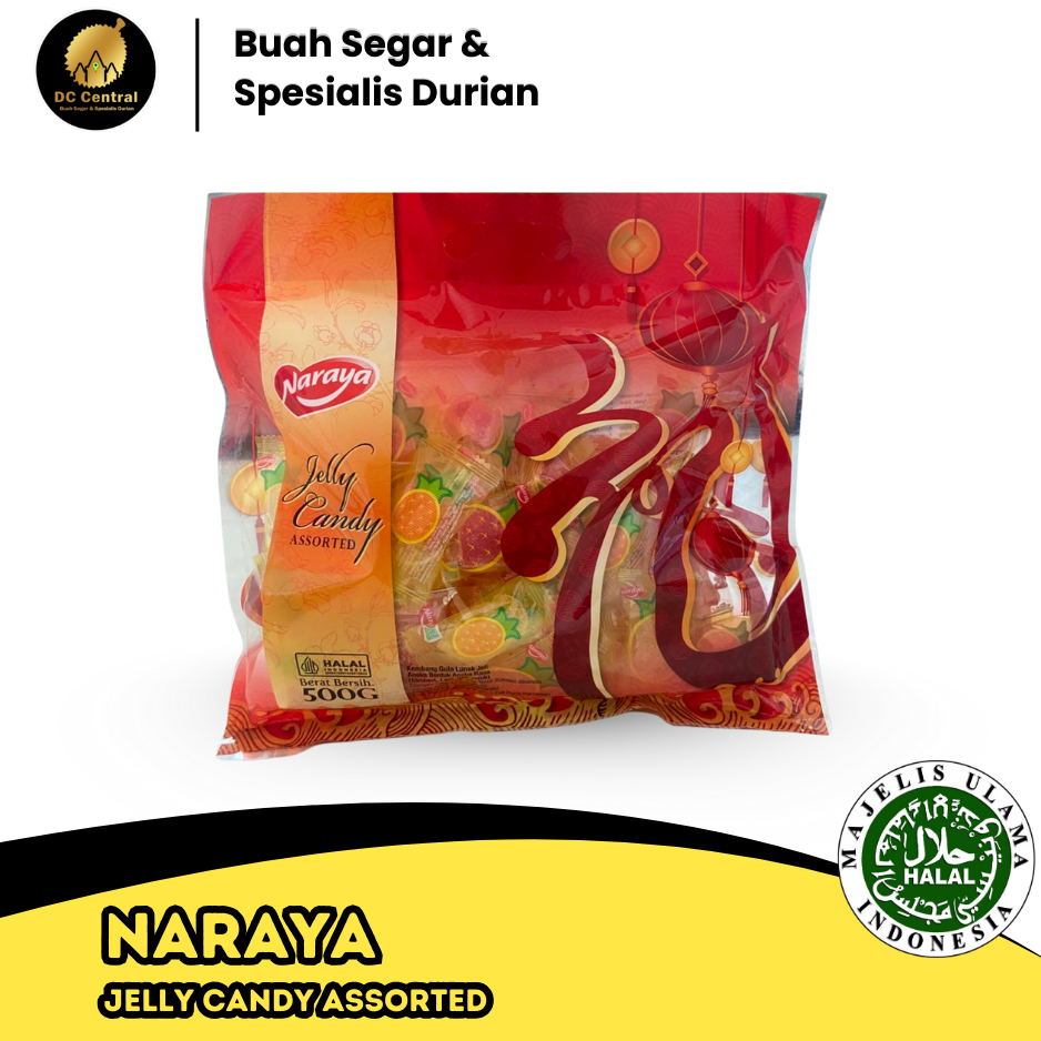 NARAYA JELLY CANDY ASSORTED/ PERMEN KENYAL/ JELLY ANEKA RASA 500GR
