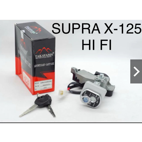 KUNCI KONTAK + KUNCI JOK + PENGAMAN SUPRA X 125 FI 2014 -TAKAYAMA