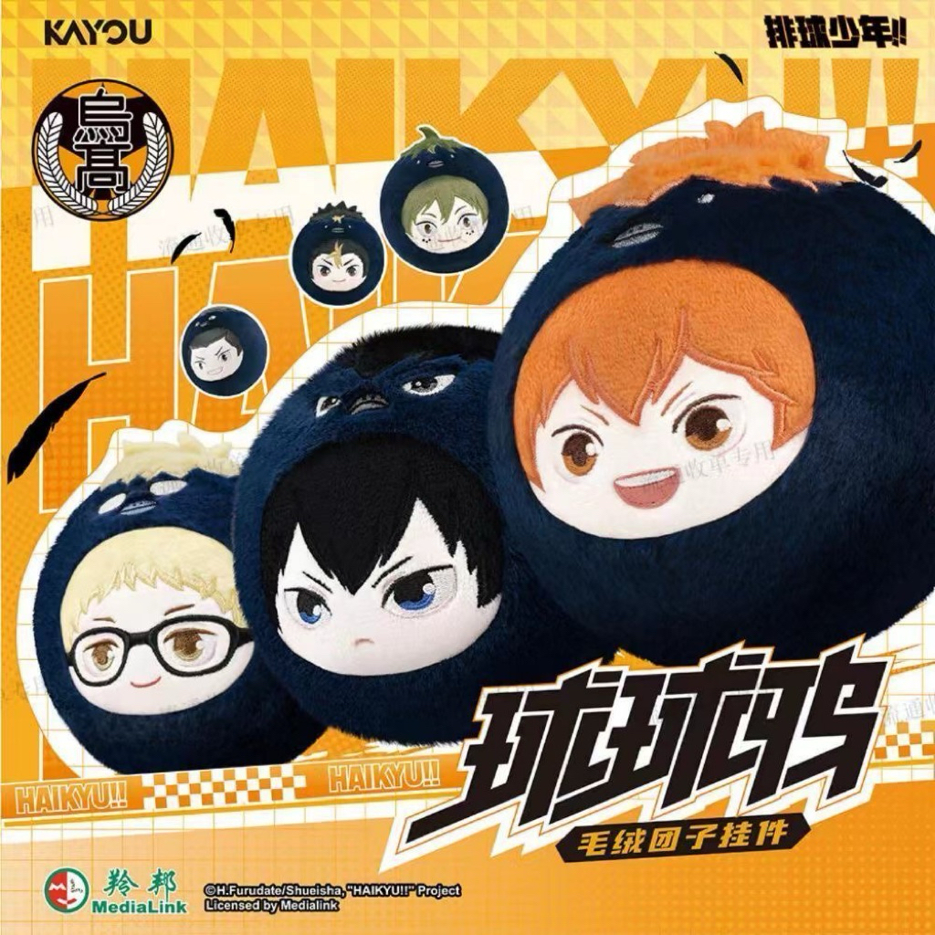 [PREORDER – HAIKYUU] Gantungan Plush Haikyuu Karasuno Ball Series – Blind Box / Selected