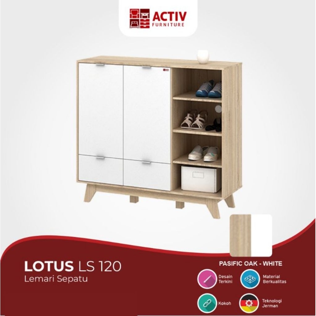 Lemari Sepatu – Lotus LS 120 – Activ Furniture