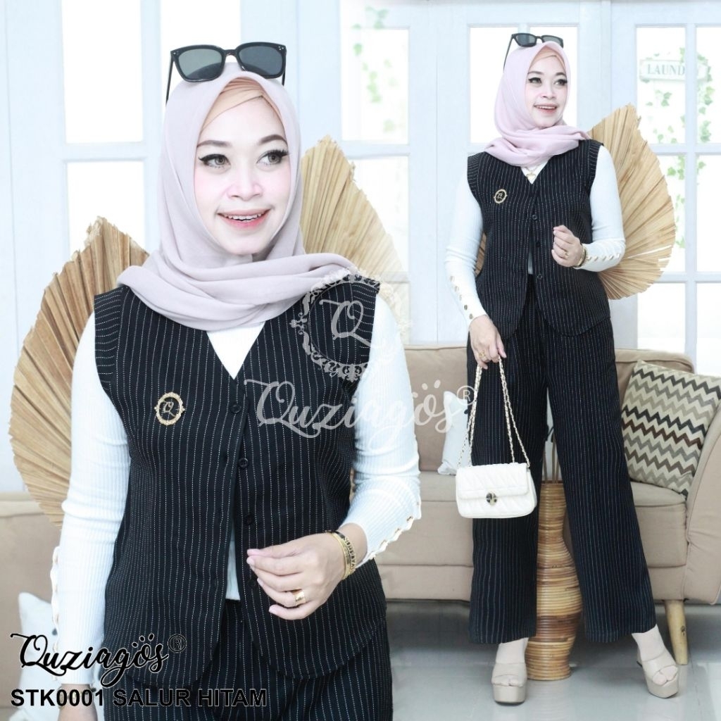 Quziagos set Kulot dan Vest