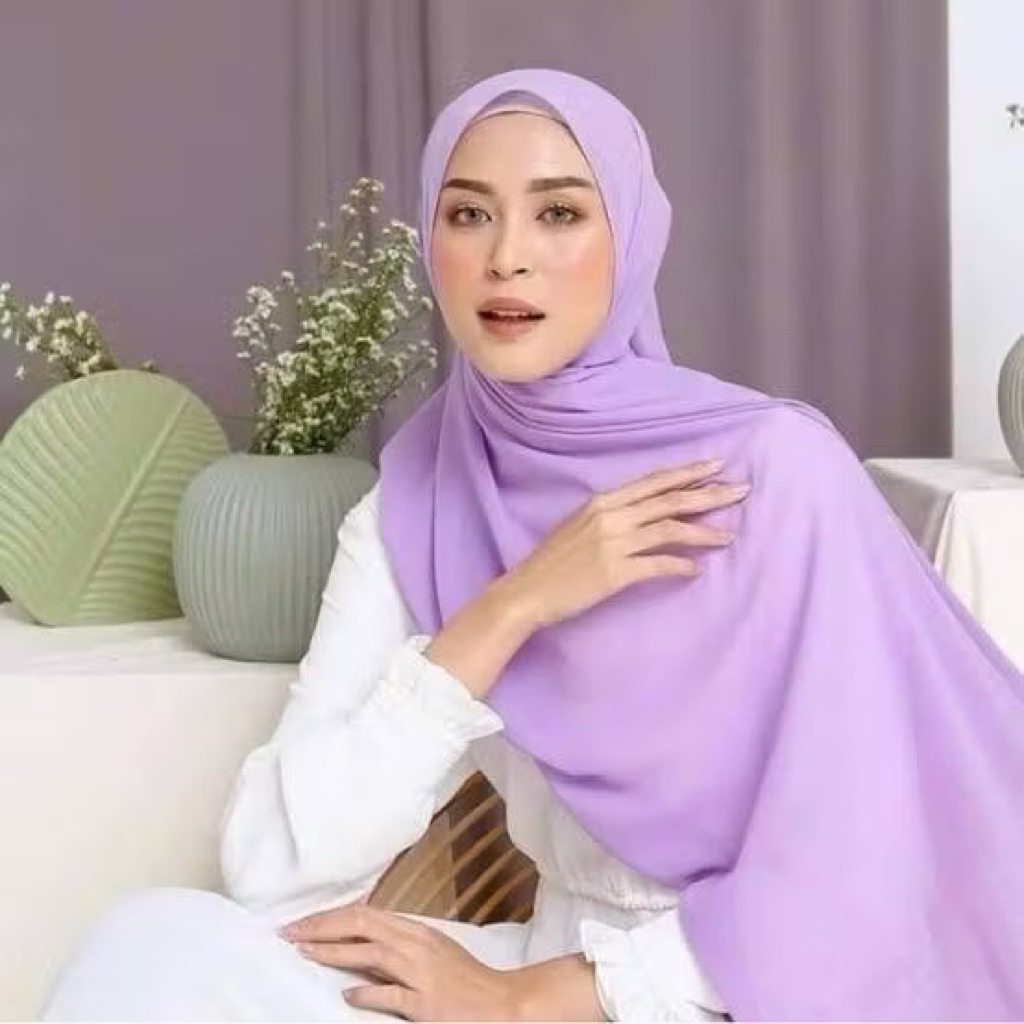 Pashmina Ceruty babydoll lilac Pashmina Ceruty lilac