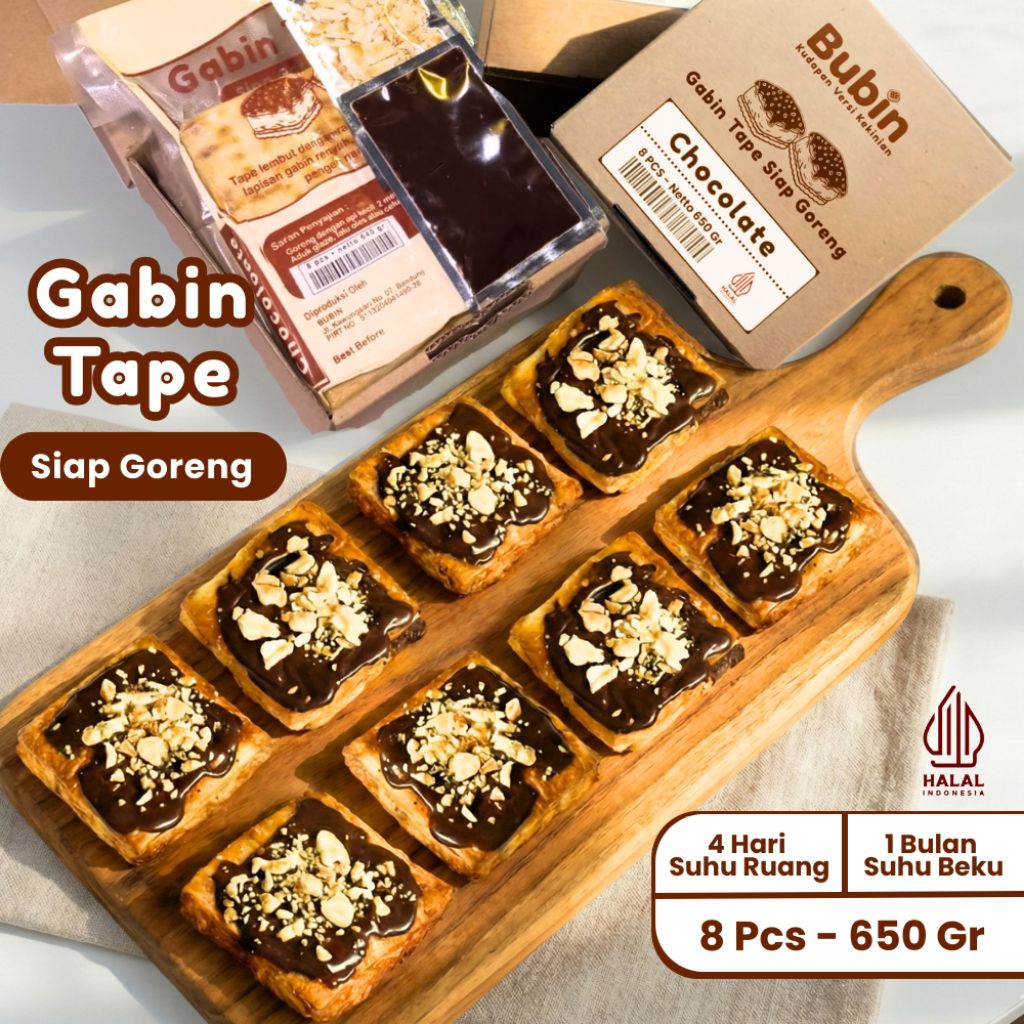 Gabin tape Frozen coklat - siap goreng
