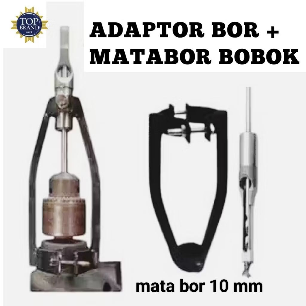 PAKET SET LENGKAP ADAPTOR + MATA BOR 10 mm