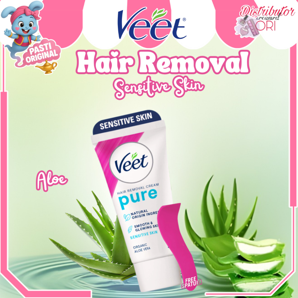 Veet Hair Removal Cream Sensitive Skin 25 g | Aloe Vera Extrac
