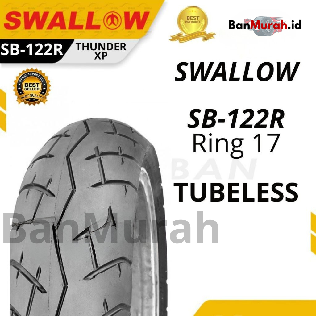 Ban Luar Sepeda Motor Swallow SB-122 R THUNDER XP 160/60 180/55 Ring 17 Tubeless