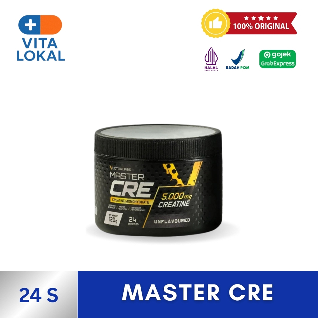 Vectorlabs Master Cre Creatine 24 Serving Creatine Monohydrate 120gr