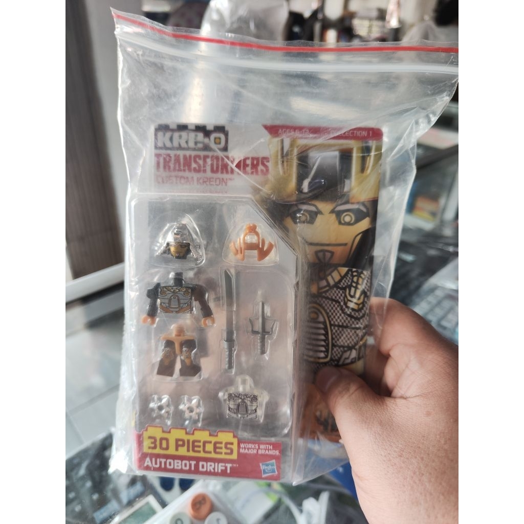 hasbro transformers kreo kreon autobot drift mini action figure bricks