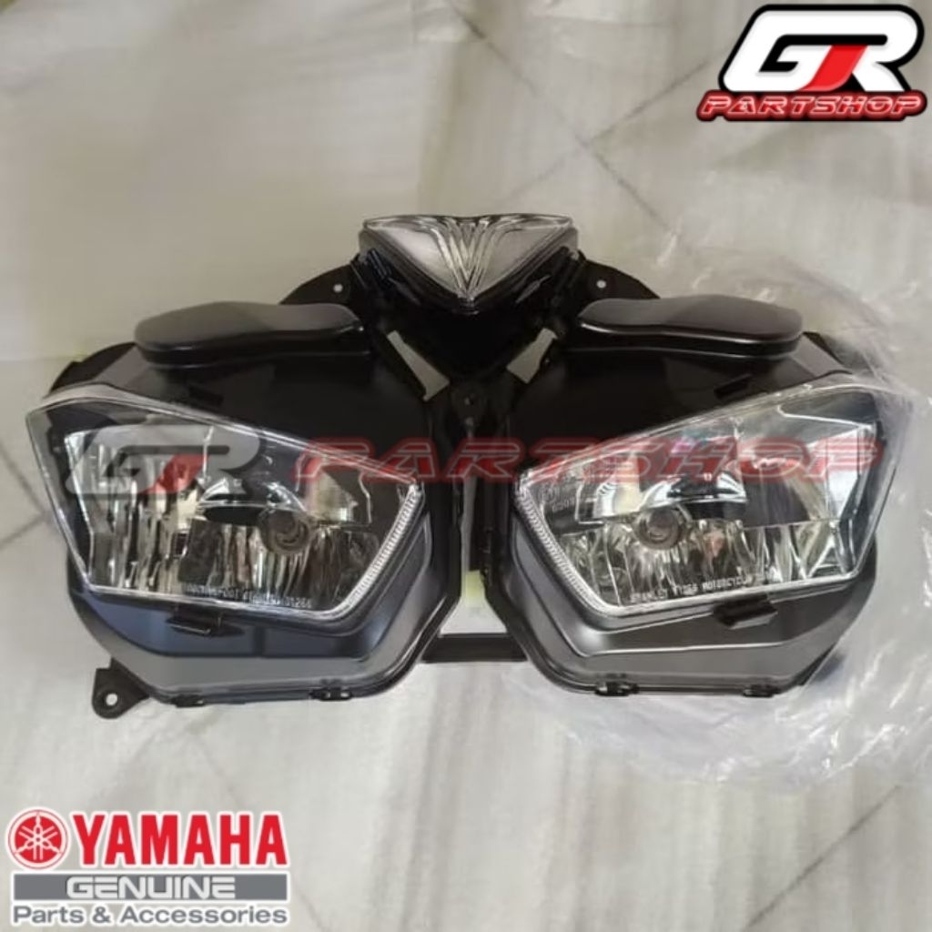REFLEKTOR LAMPU DEPAN ASSY R25 ORIGINAL YAMAHA ORI YGP HEADLIGHT ASSY HEADLAMP REFLECTOR R 25 1WD-H4