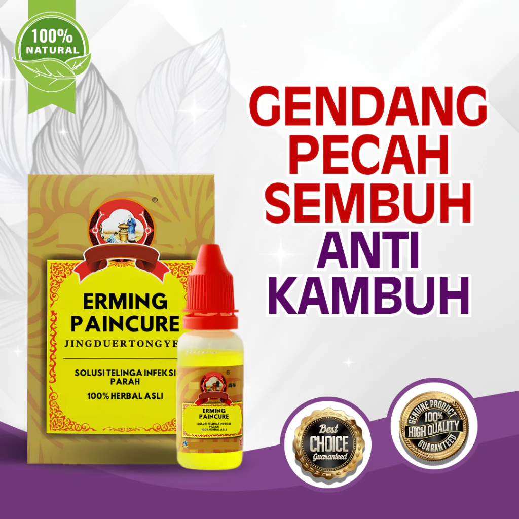 JINGDUERTONGYE Obat Tetes Pembersih Telinga - Pembersih Kotoran Telinga, Gatal & Telinga Tersumbat