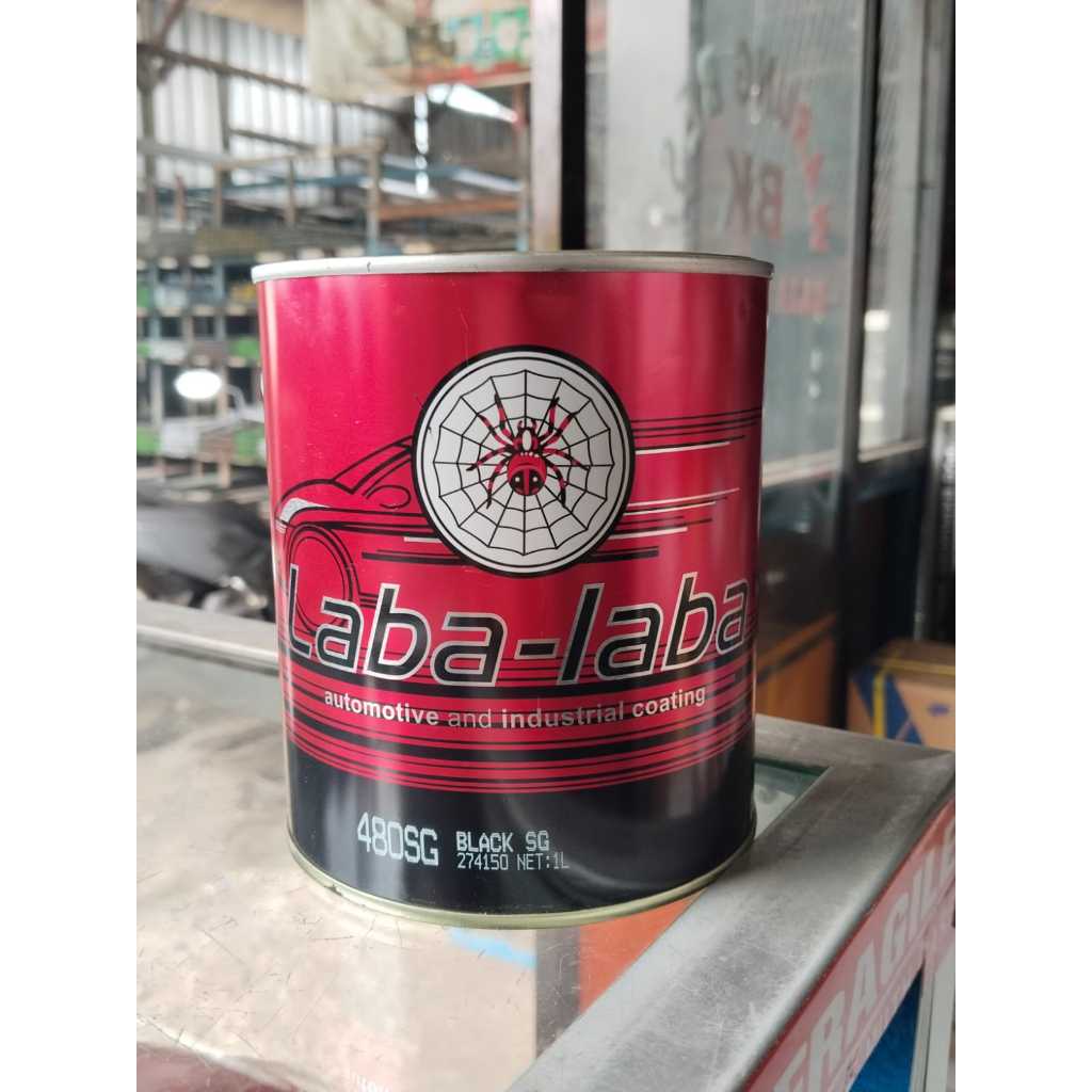 Laba Laba Cat Duco Hitam Semi Glos 1L Berkualitas