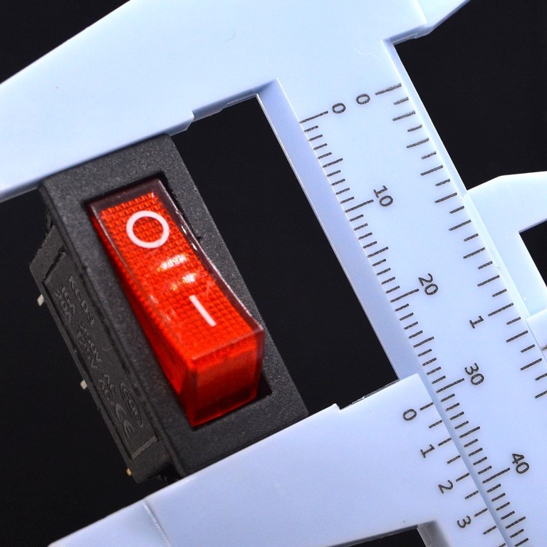 5J SAKLAR ON OFF GEPENG LAMPU MERAH 3 Pin Slim Tipis AC DC Nyala Led Motor Mobil Listrik Rumah