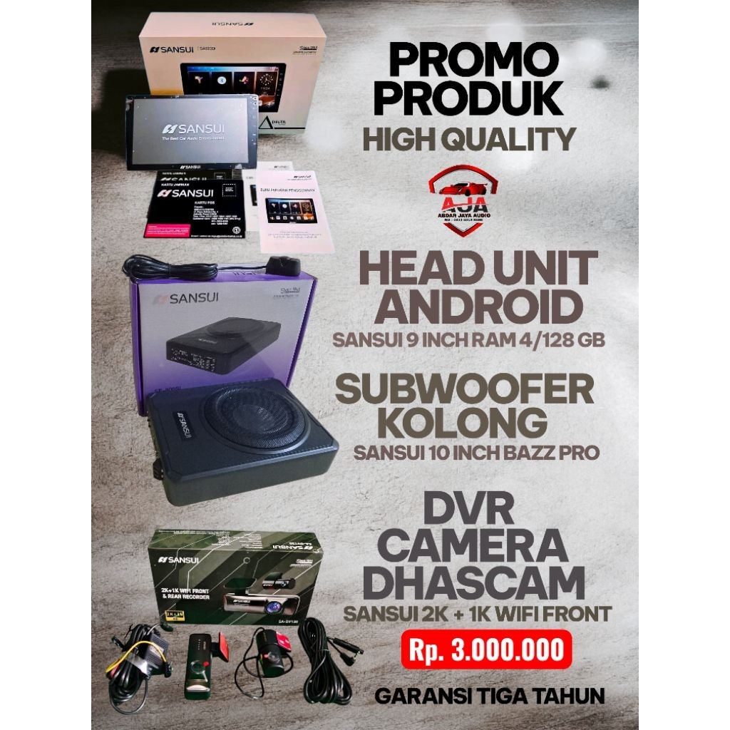 Promo Audio Mobil Hogj Quality Dari Sansui