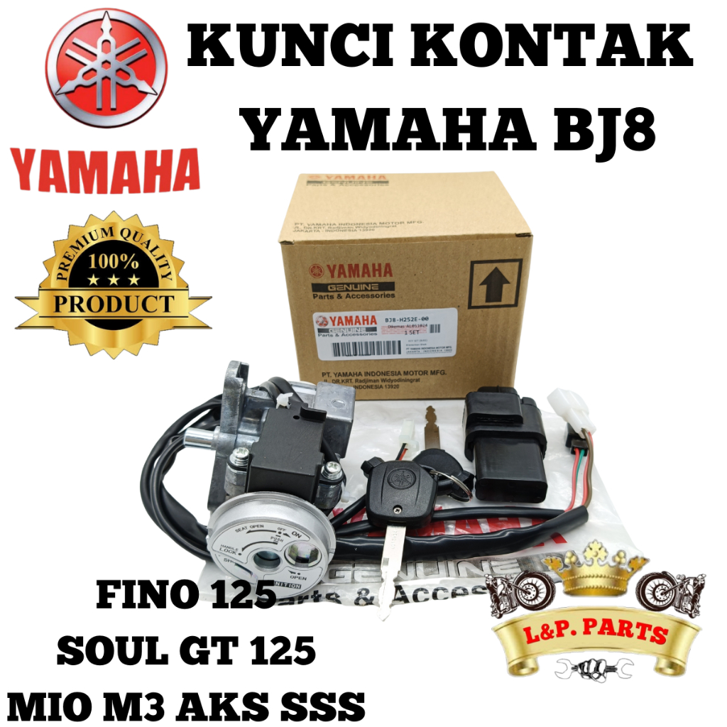 KUNCI KONTAK YAMAHA BJ8 FINO 125 SOUL GT 125 MIO M3 AKS SSS KUALITAS ORIGINAL YAMAHA PRESISI PRODUK 