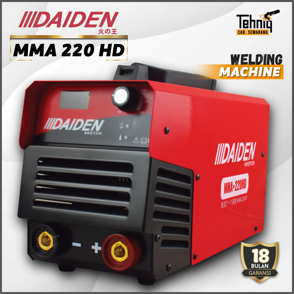 Mesin Las / Trafo Las Listrik / Travo Las DAIDEN MMA 220 HD Heavy Duty 200 Ampere