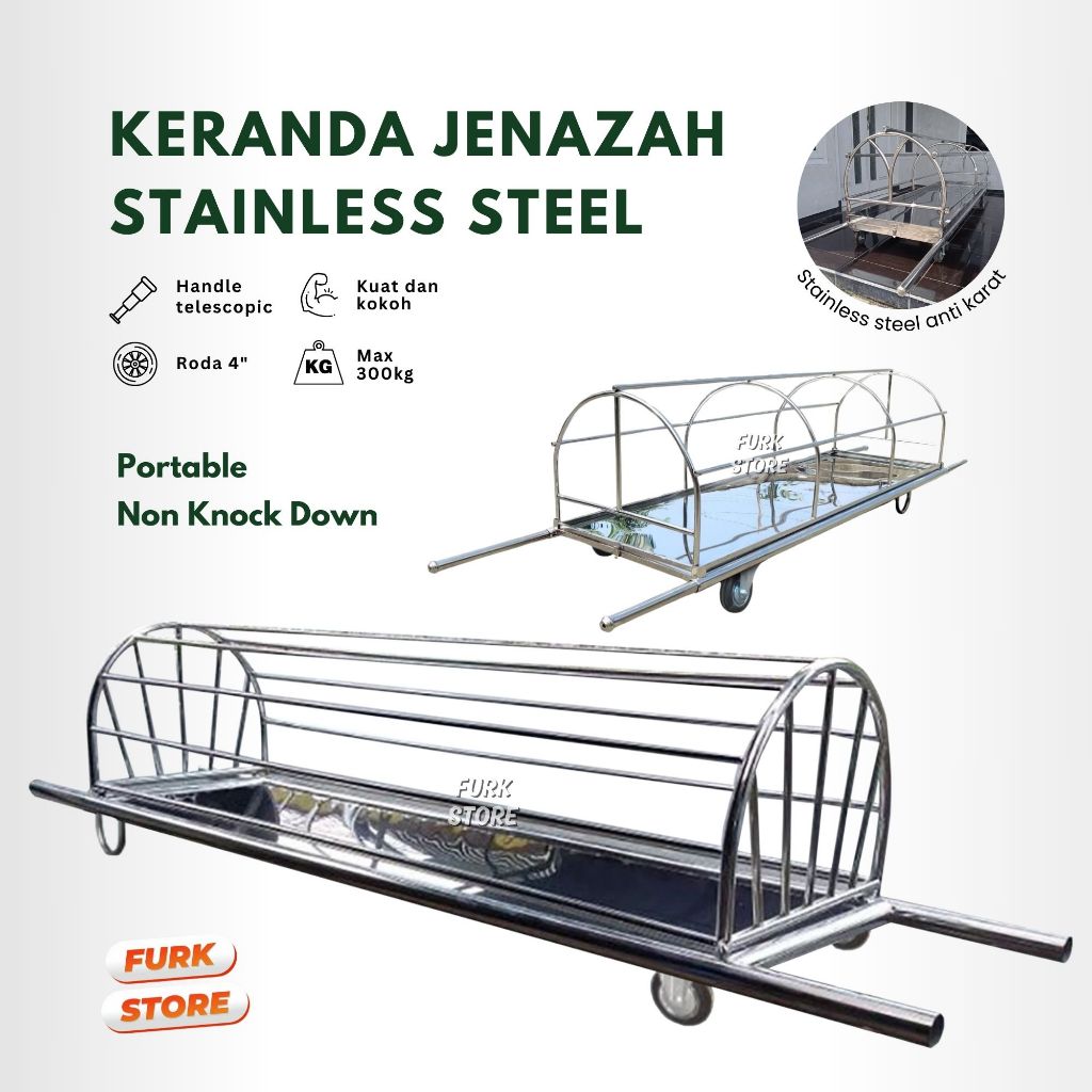 Keranda Jenazah Stainless Tipe KJ01 – Keranda Mayat | Keranda Stainles | Keranda Mayat Stainless