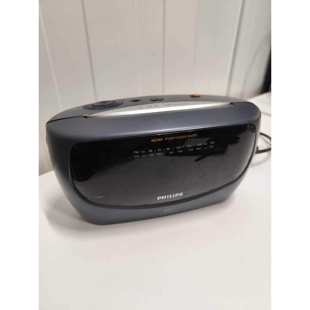 Philips Clock Radio AJ3380 FM MW Repeat Alarm