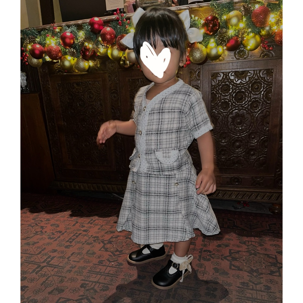 Tweed Set/ setelan baju tweed korea anak toddler/ setelan formal anak/ baju pesta anak