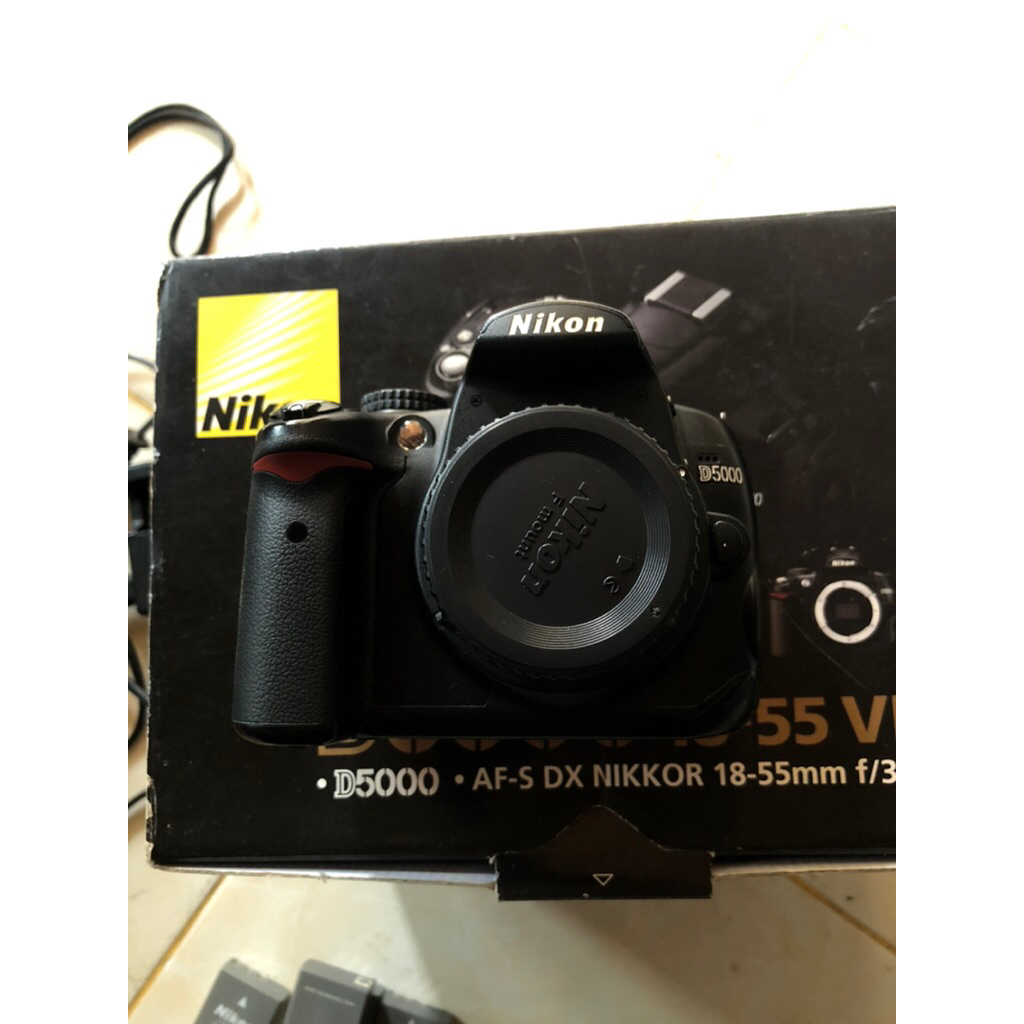 kamera nikon d5000 mulus fullset box normal
