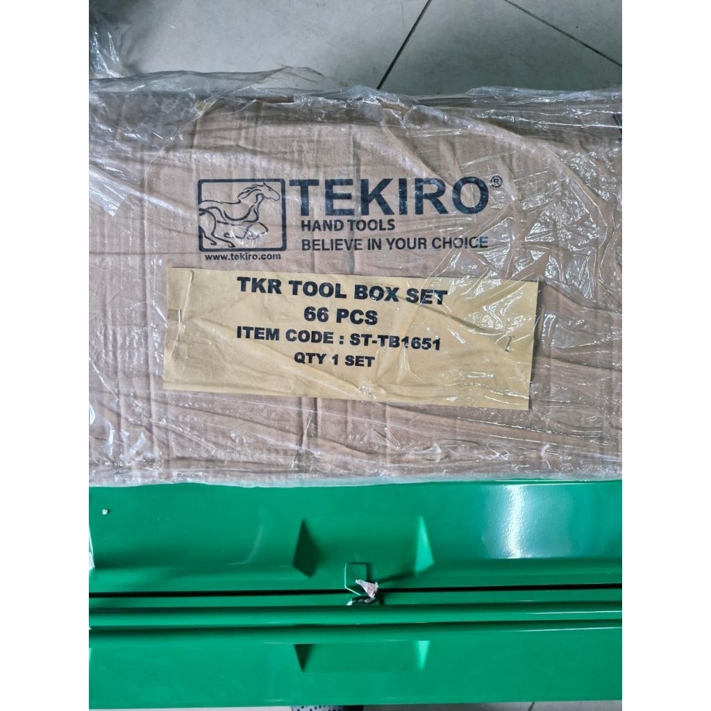 tekiro TB1651 66pcs mechanic mekanik tool kit tool box set 66 pcs toolbox TB 1651