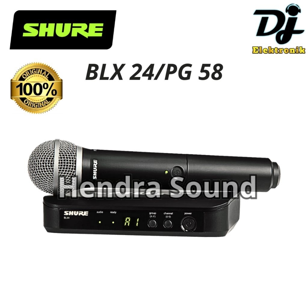Mic Wireless Shure BLX24/PG58 / BLX 24/PG 58 ORIGINAL