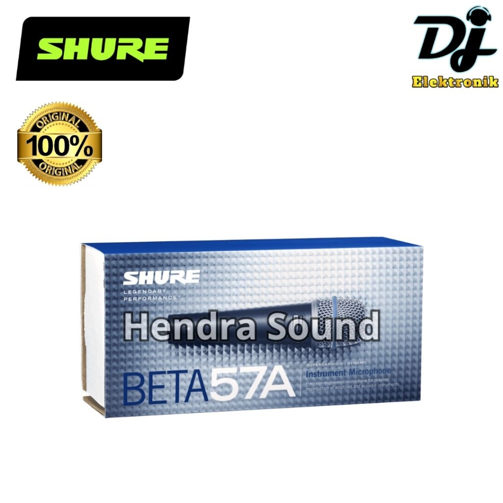 Mic Shure Beta 57A / B57A / BETA57A - Dynamic Instrument Microphone Original