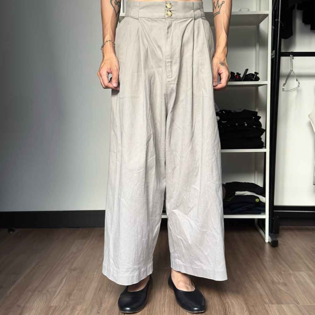 Sapto Djojokartiko Pillar Pants Beige