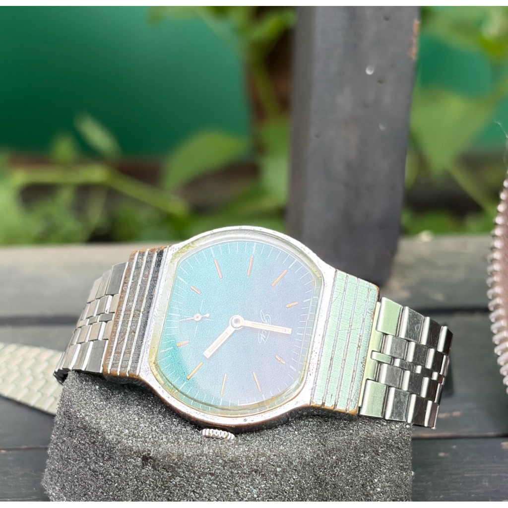 JAM TANGAN RUSSIA VINTAGE MANUAL WINDING GREEN DIAL