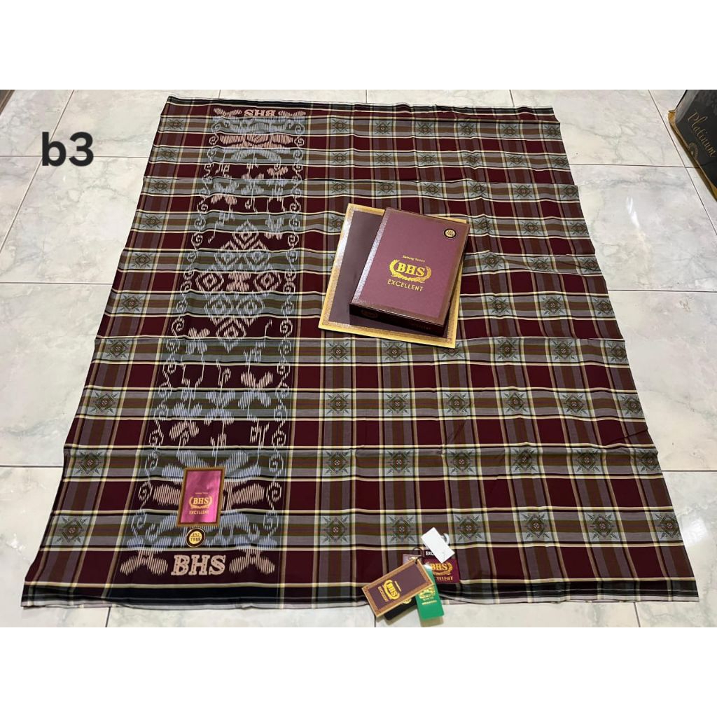 Sarung BHS Excellent TMB Gold Sarung BHS Kotak Sarung BHS Excellent Motif Kotak