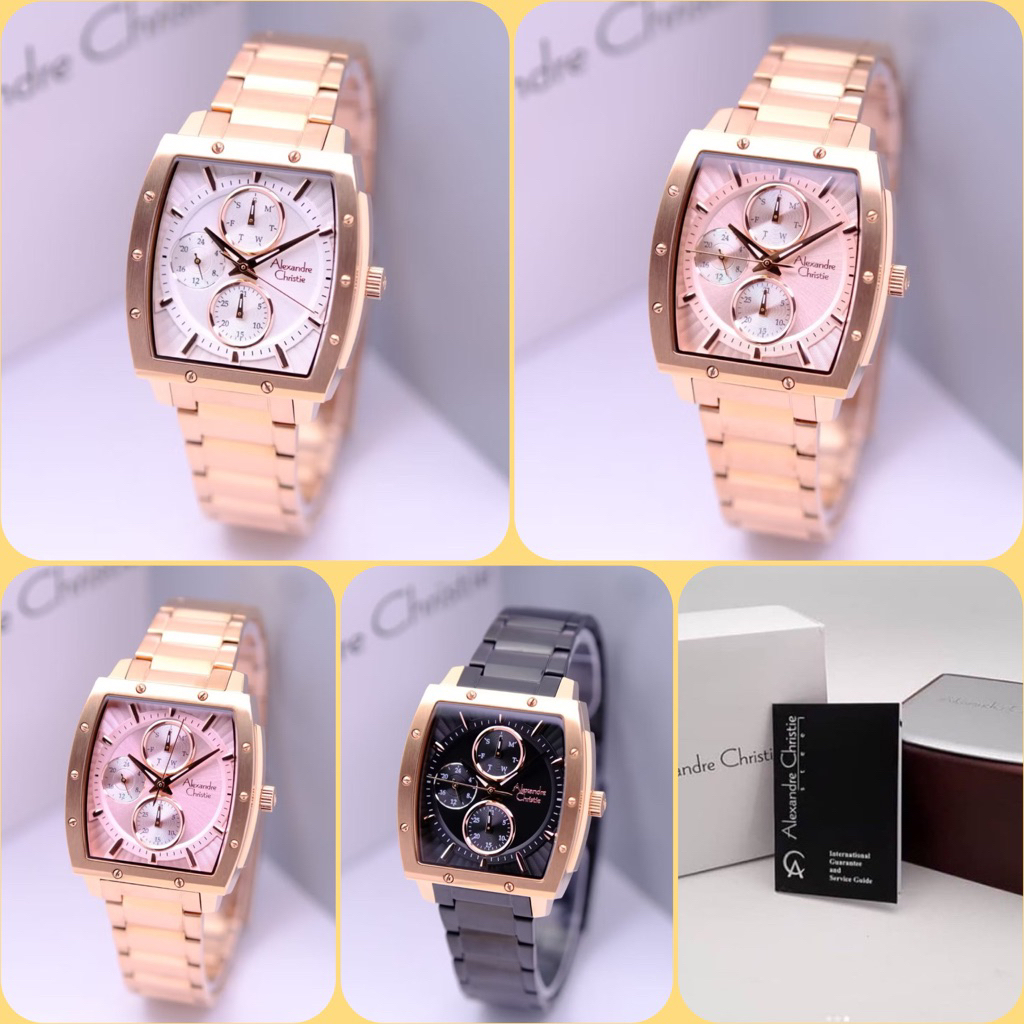 JAM TANGAN WANITA ALEXANDRE CHRISTIE AC 6376 BF / AC 6376 / 6376 ORIGINAL STAINLESS STEEL GARANSI RE