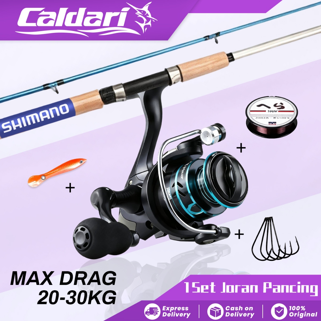 [DISKON 50% + FREE 1 Tali pancing]SET PANCING CARBON 1.8M-3.0M 5 Ukuran - Joran Serat Karbon Origina