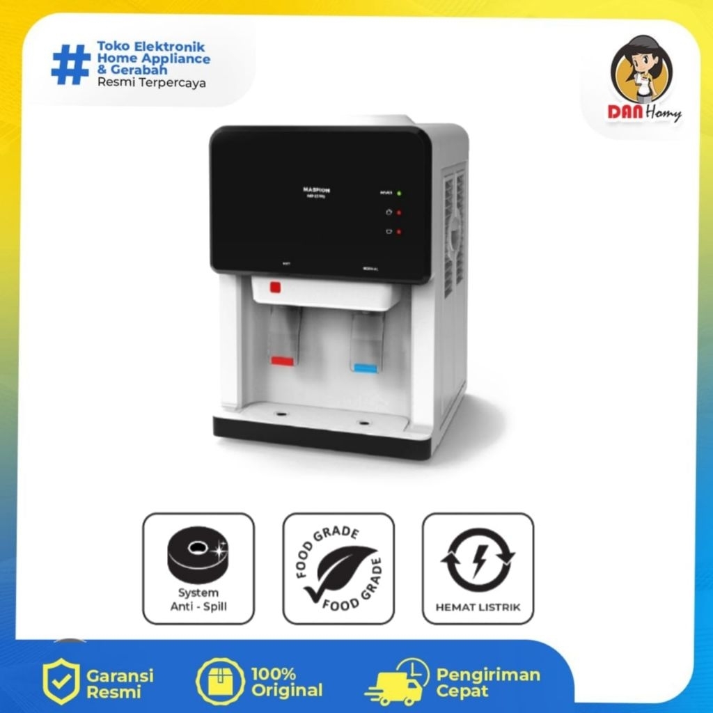 Dispenser galon atas Maspion 15 PAS | dispenser air panas,normal