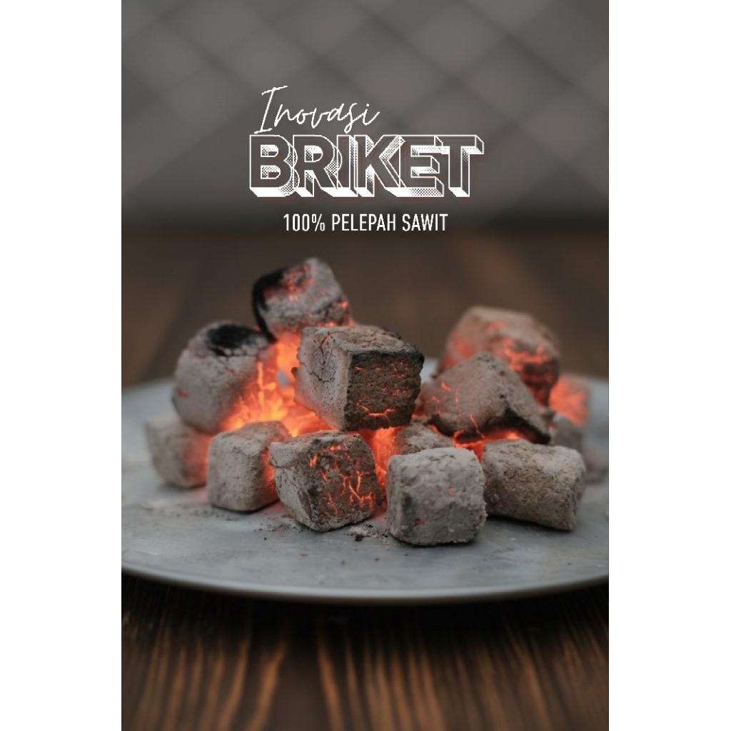 Arang Briket Pelepah Kelapa Sawit 500gr